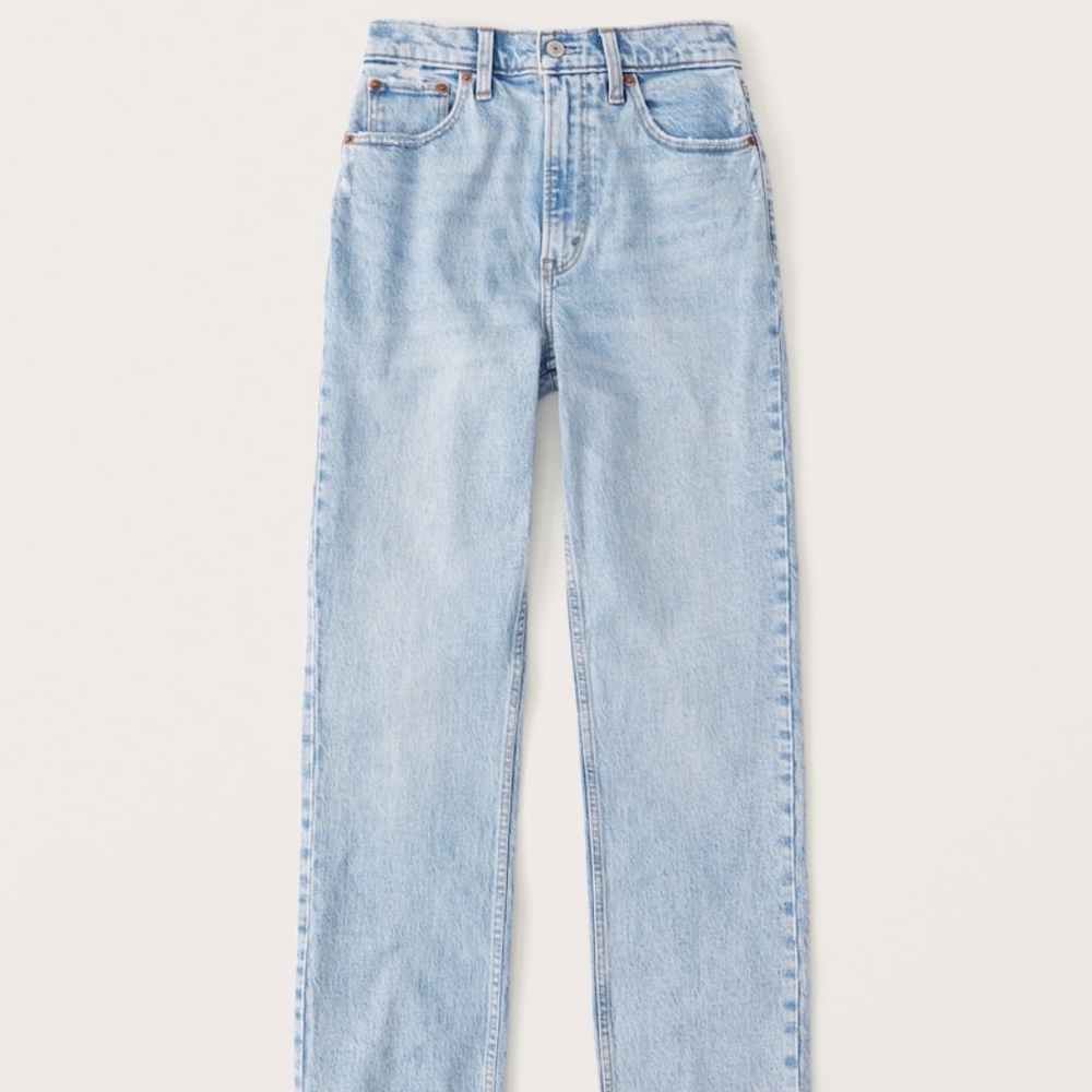 Abercrombie & Fitch 90s Ultra High Rise Straight Jeans
